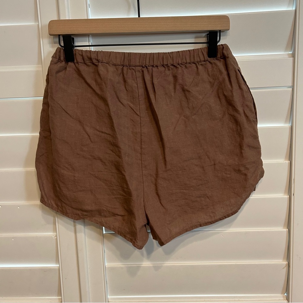Vitamin A Elastic Waist Shorts Chocolate Brown Size Small - Picture 7 of 7